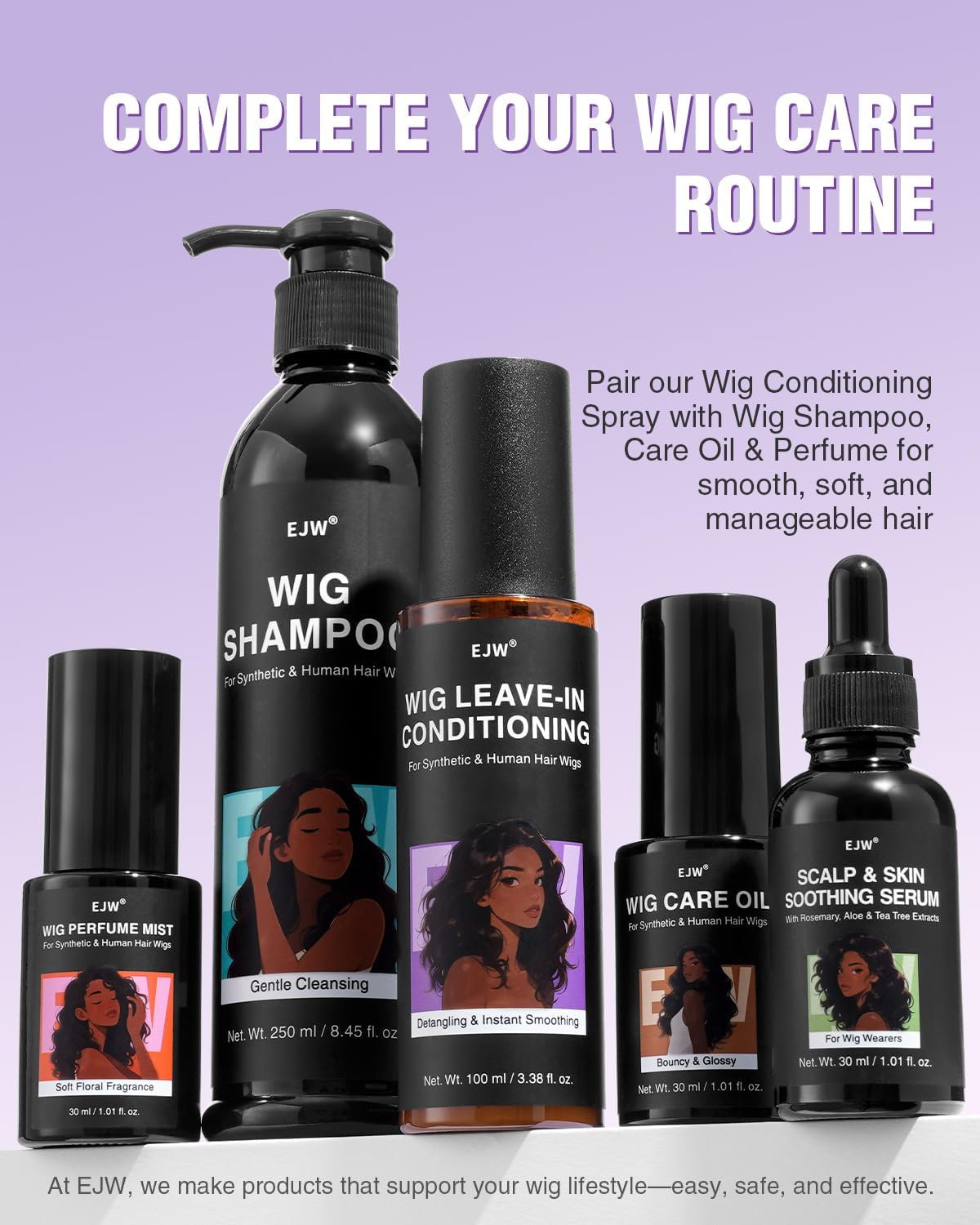 Spray Soin Sans Rinçage - démêlant perruques, jojoba, 100ml