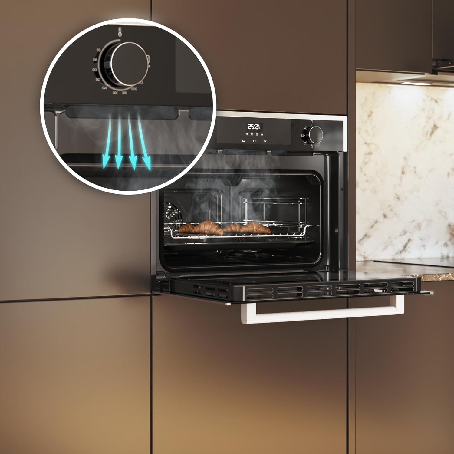 Cecotec - Bolero Hexa Edge - 45cm - 2600W, 53L, 7 fonctions, M224500