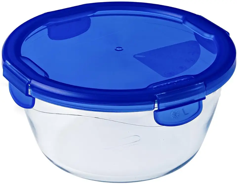 Pyrex - Cook & Go - ronde 20 cm - verre, couvercle hermétique, four