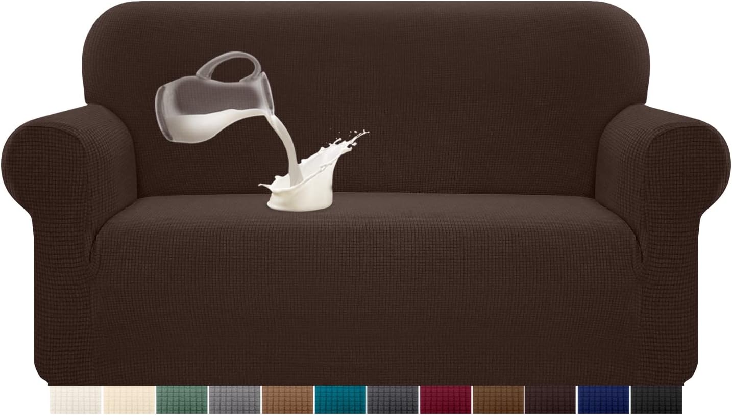 Granbest - housse canapé stretch imperméable 2 places - spandex, mousse antidérapante