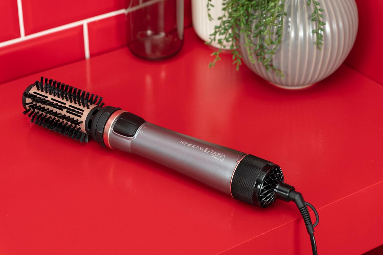 Remington - Brosse soufflante Keratin Protect - 1000W, céramique, 3 accessoires - AS8811