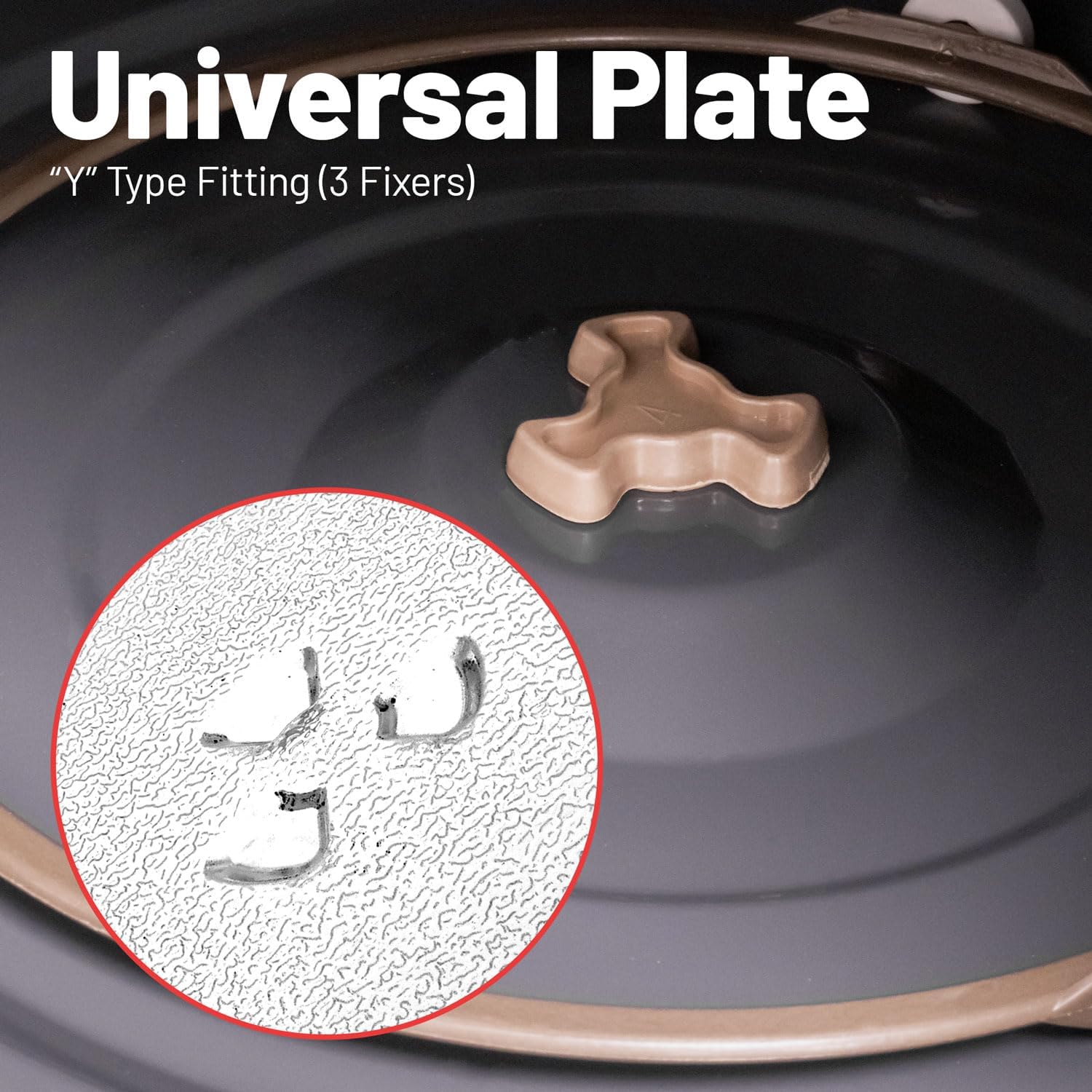 Paxanpax - plateau tournant clair - compatible micro-ondes - PSA001