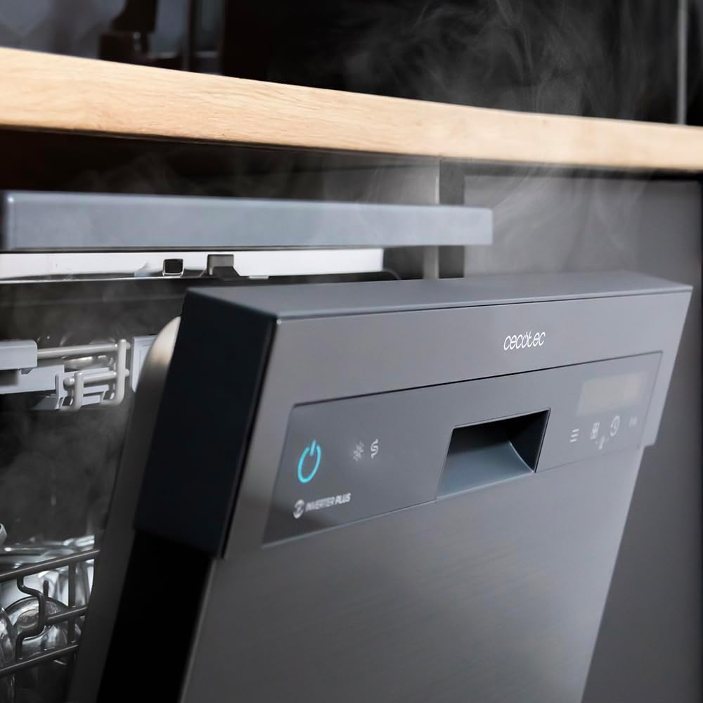 Cecotec - Bolero Aguazero 6500 Dark - 60 cm - 15 couverts, 6 programmes, moteur Inverter Plus