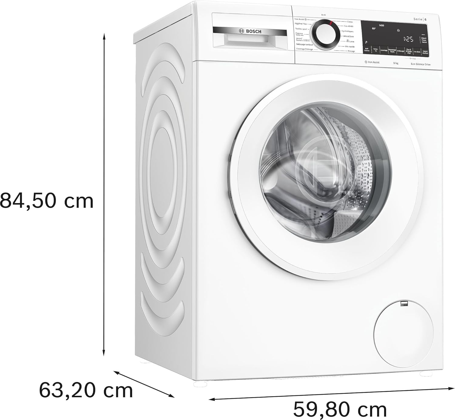 Bosch - lave-linge Série 6, 9 kg, 1400 trs/min, blanc - WGG244Z3FR