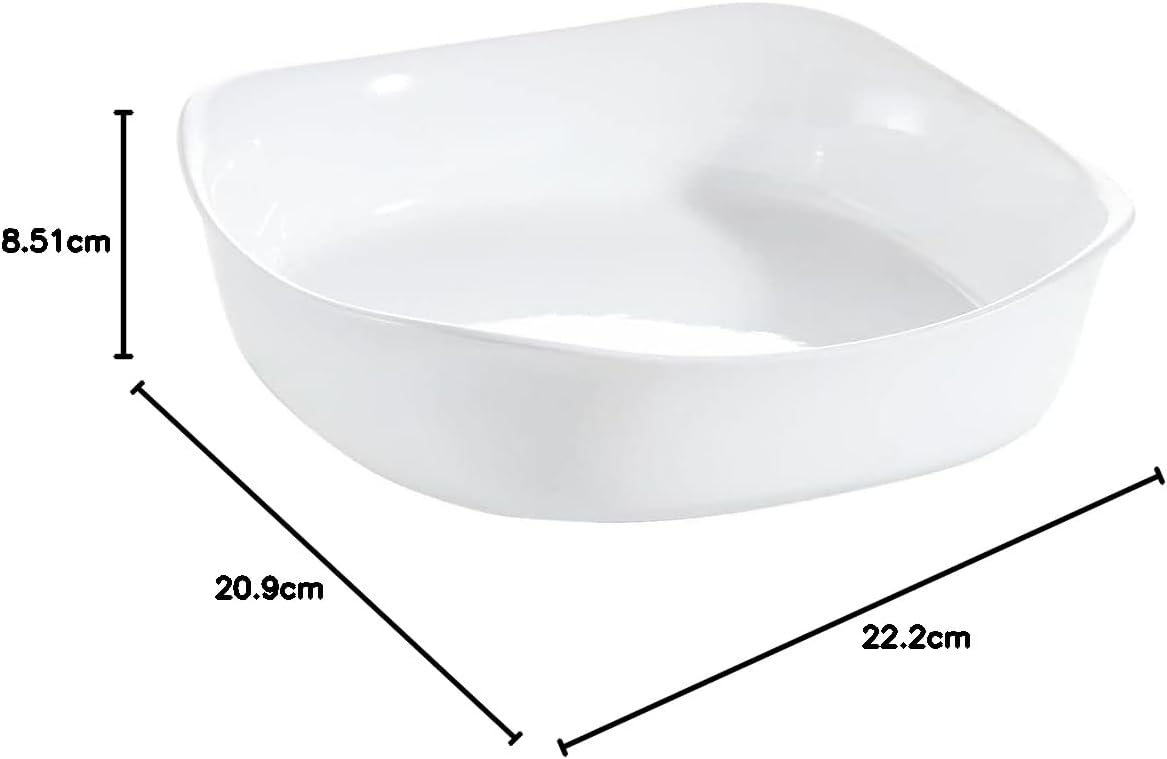 Luminarc - Smart Cuisine Carine - 20x20 cm - plat four léger, extra-résistant, nettoyage facile