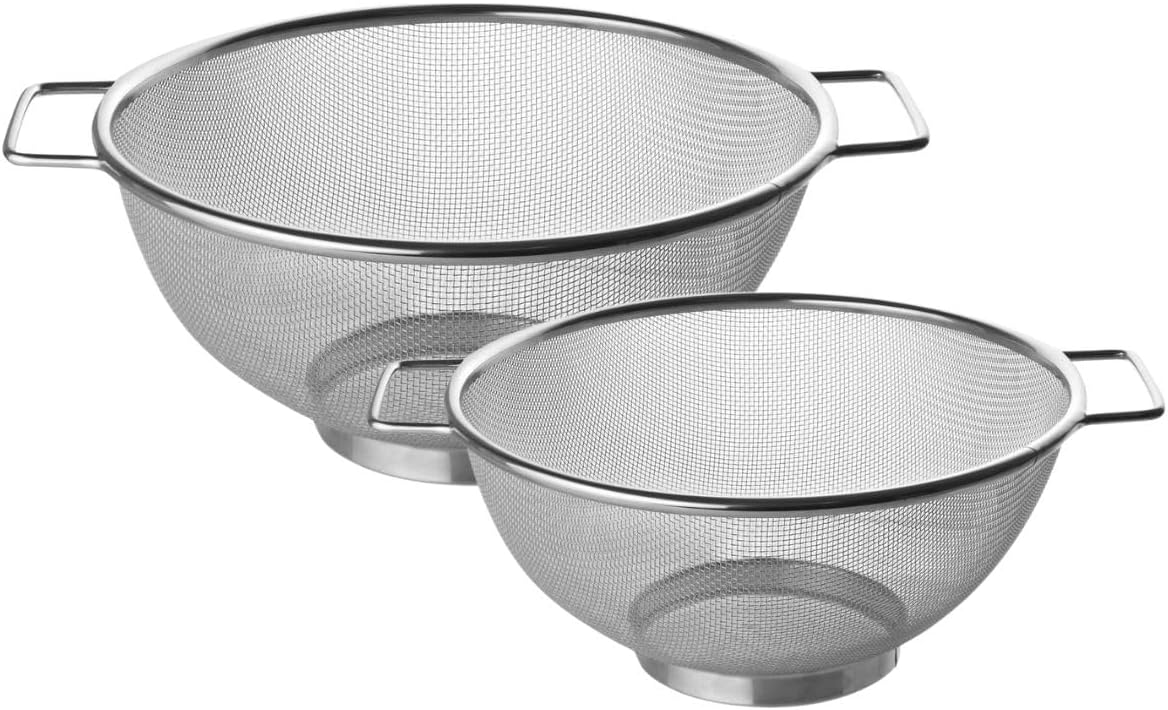 Fackelmann - set 2 passoires inox - 20 & 26 cm - tamis acier inoxydable 9983650
