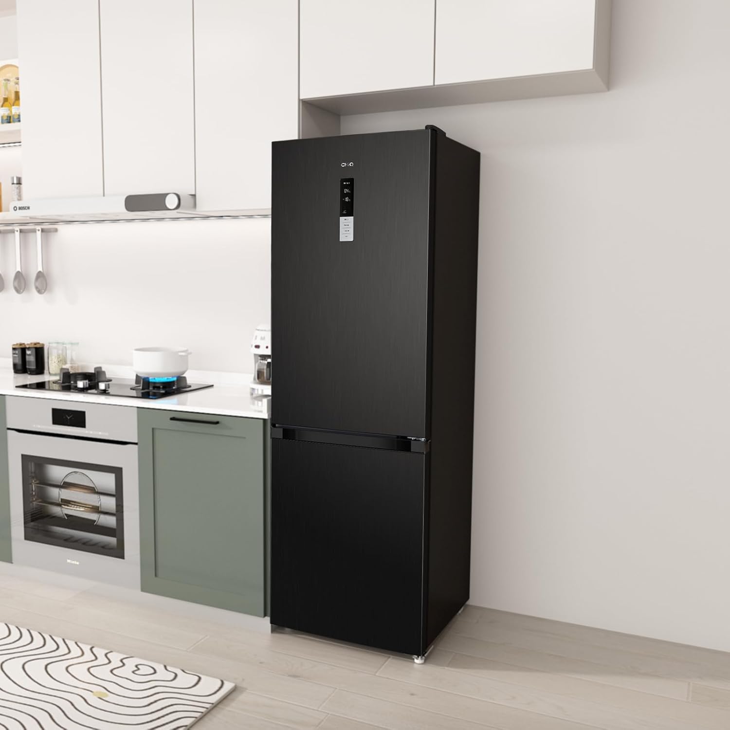 CHIQ - Réfrigérateur congélateur 322L - no frost, multi-air, tactile, 12 ans garantie