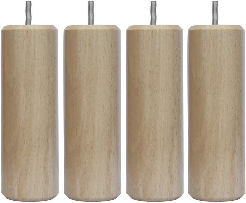 Margot - Caméléon Cylindre - pieds de lit bois 20 cm - vernis naturel - 3700527815763