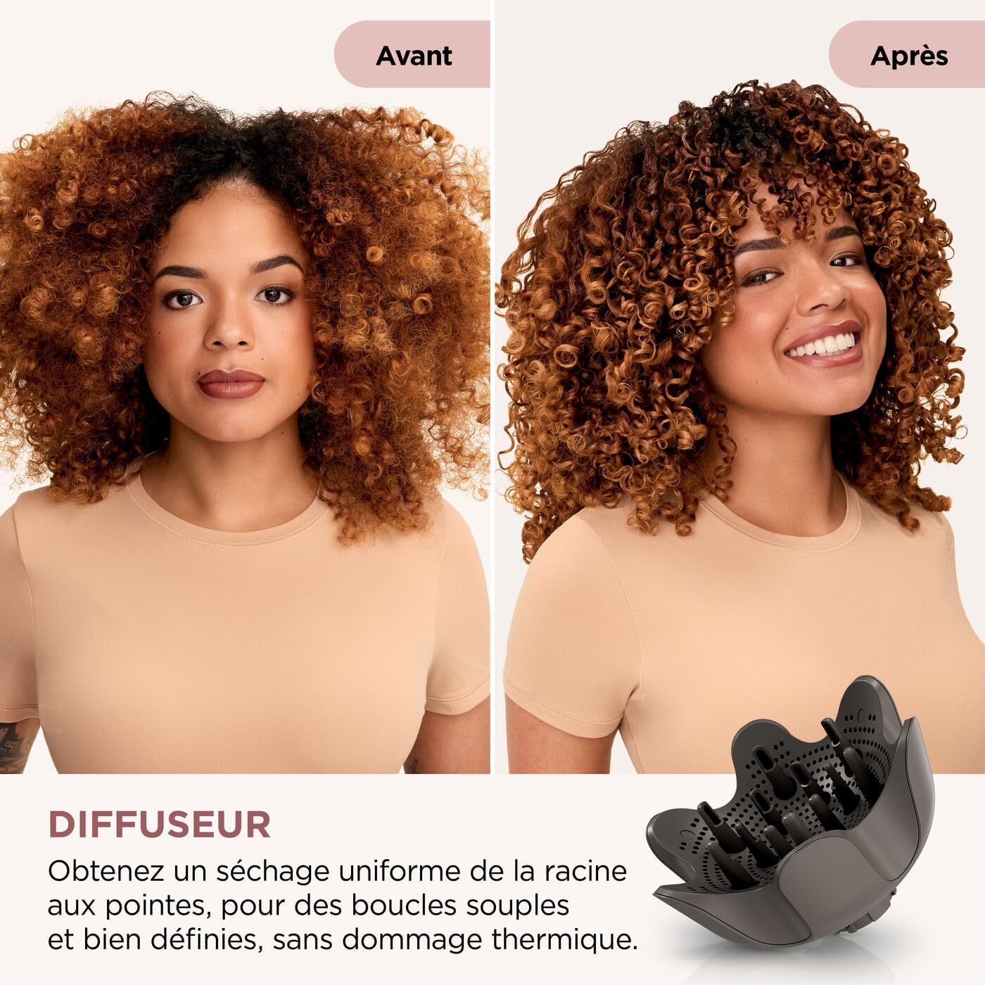 Shark - sèche-cheveux SpeedStyle Pro Flex, léger, ionique, pliable, 4 embouts, tous types de cheveux, HD542EU