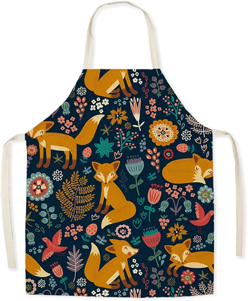 Tablier de cuisine enfant en lin - taille ajustable, lavable