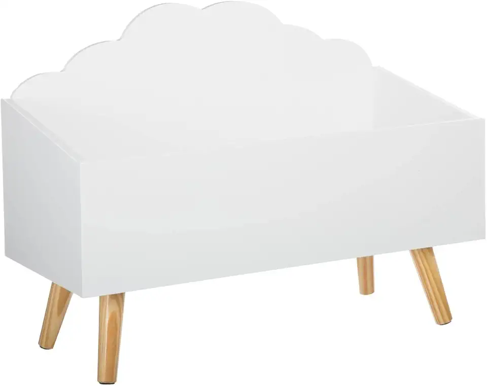 Atmosphera - Coffre Nuage Blanc - rangement enfant 60x30x35 cm