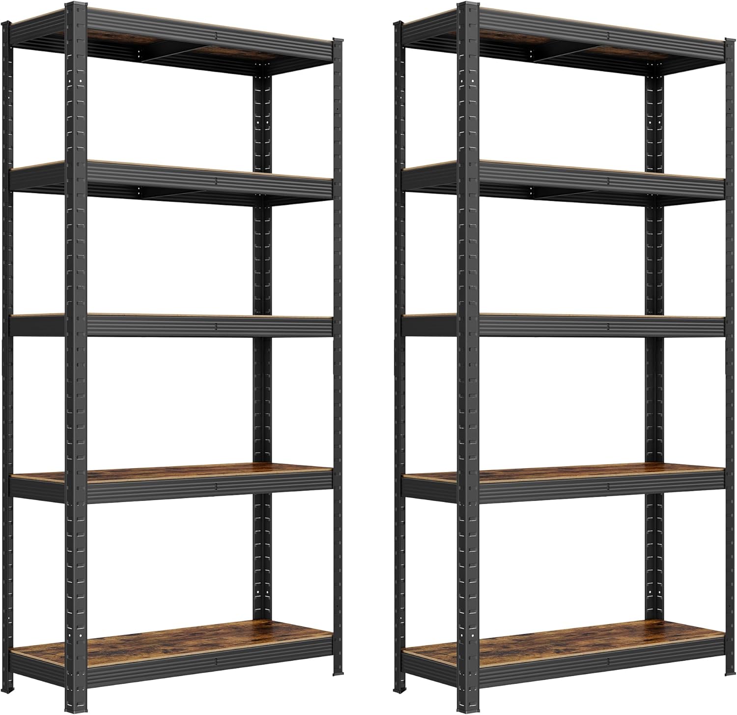 SONGMICS - étagère à 5 niveaux, 30x75x150cm, 650kg, planches réglables, GLR030B02