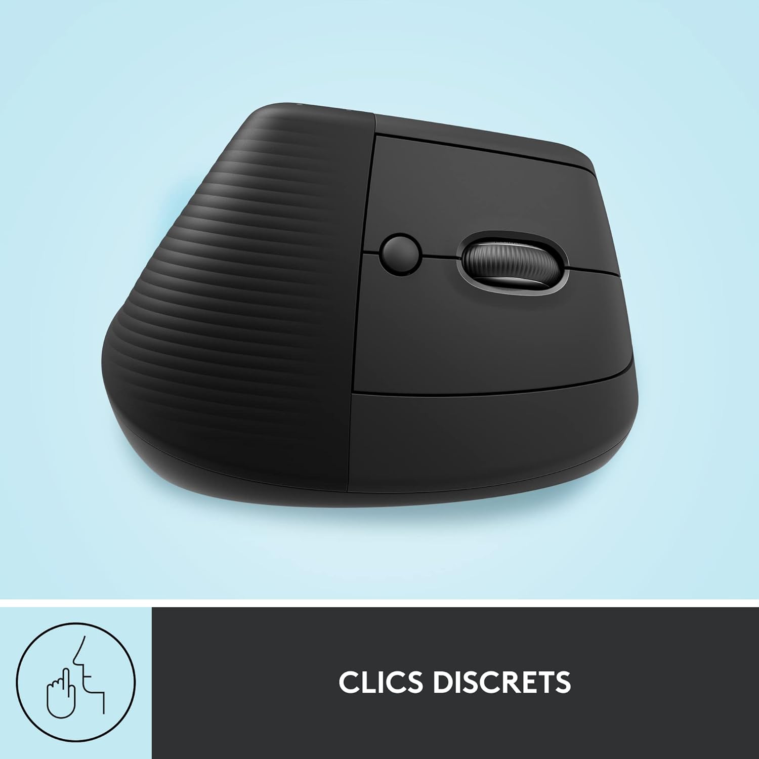 Logitech - Lift série - souris verticale compacte - sans fil, Bluetooth, silencieuse, 4 boutons, Windows/macOS/iPadOS