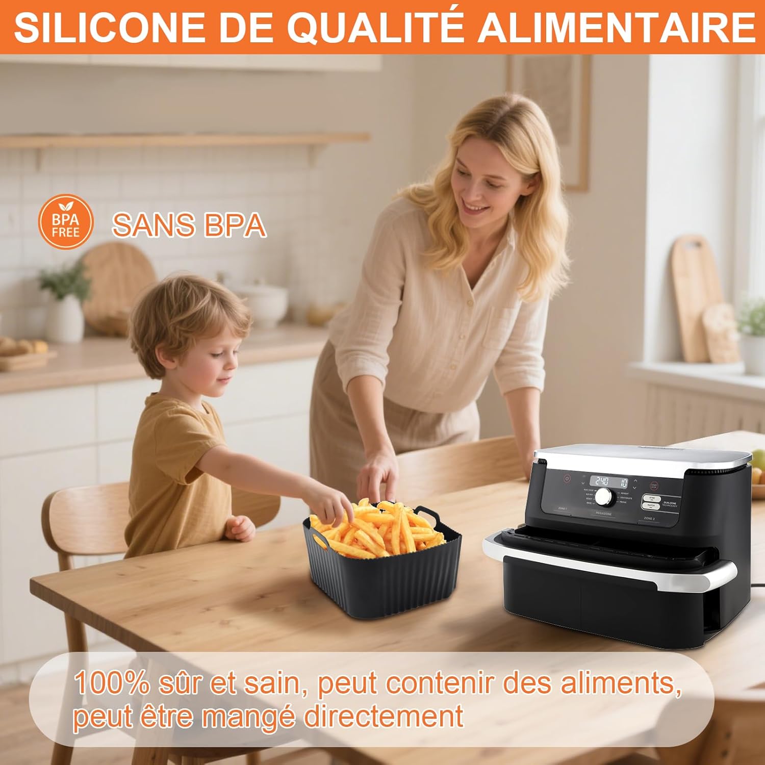Accessoires air fryer - lot de 3 - 10,4L - compatibles Ninja Foodi AF500EU