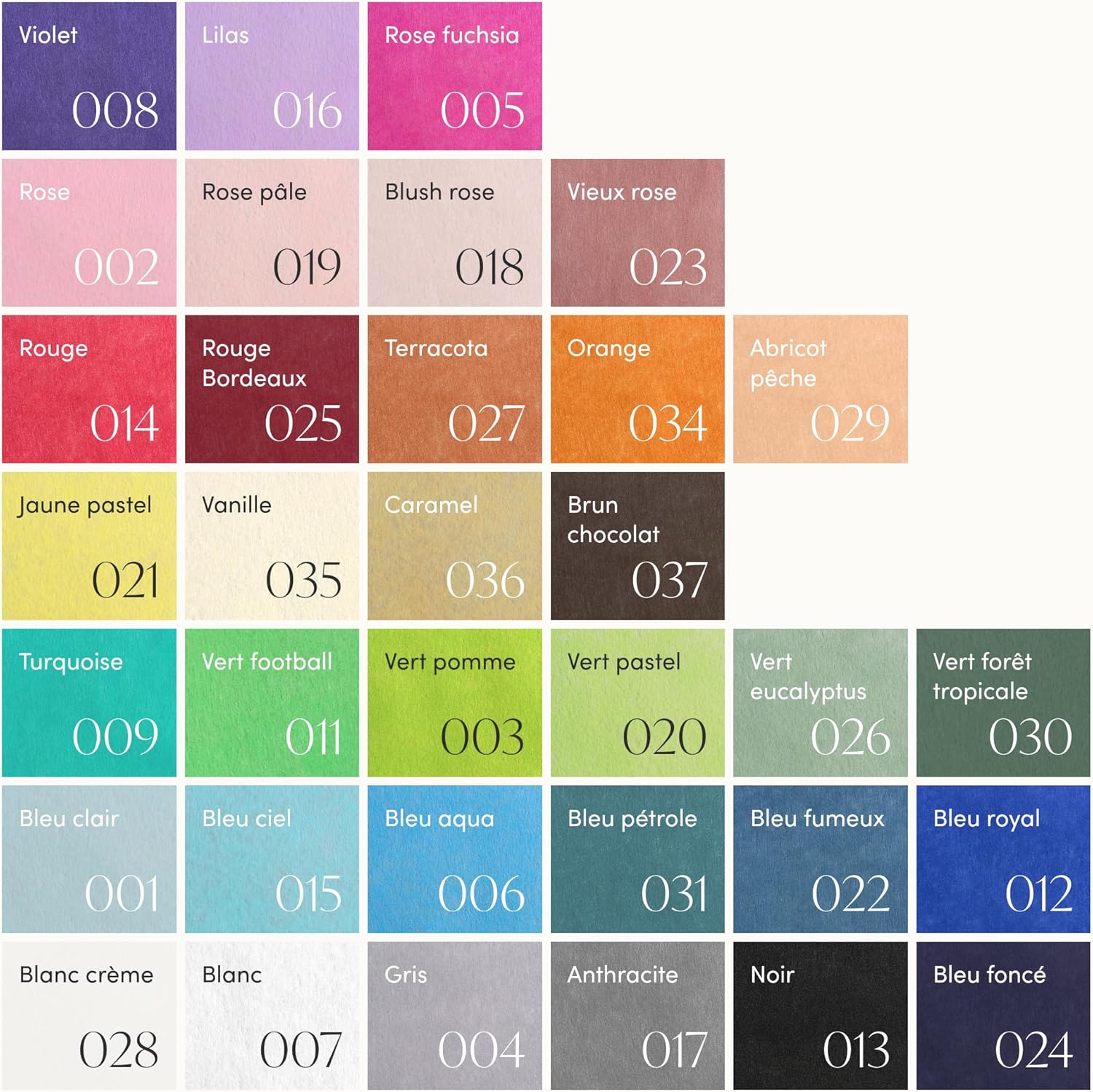 100%Mosel - Chemin de table vanille, 30x250cm, non tissé, élégant