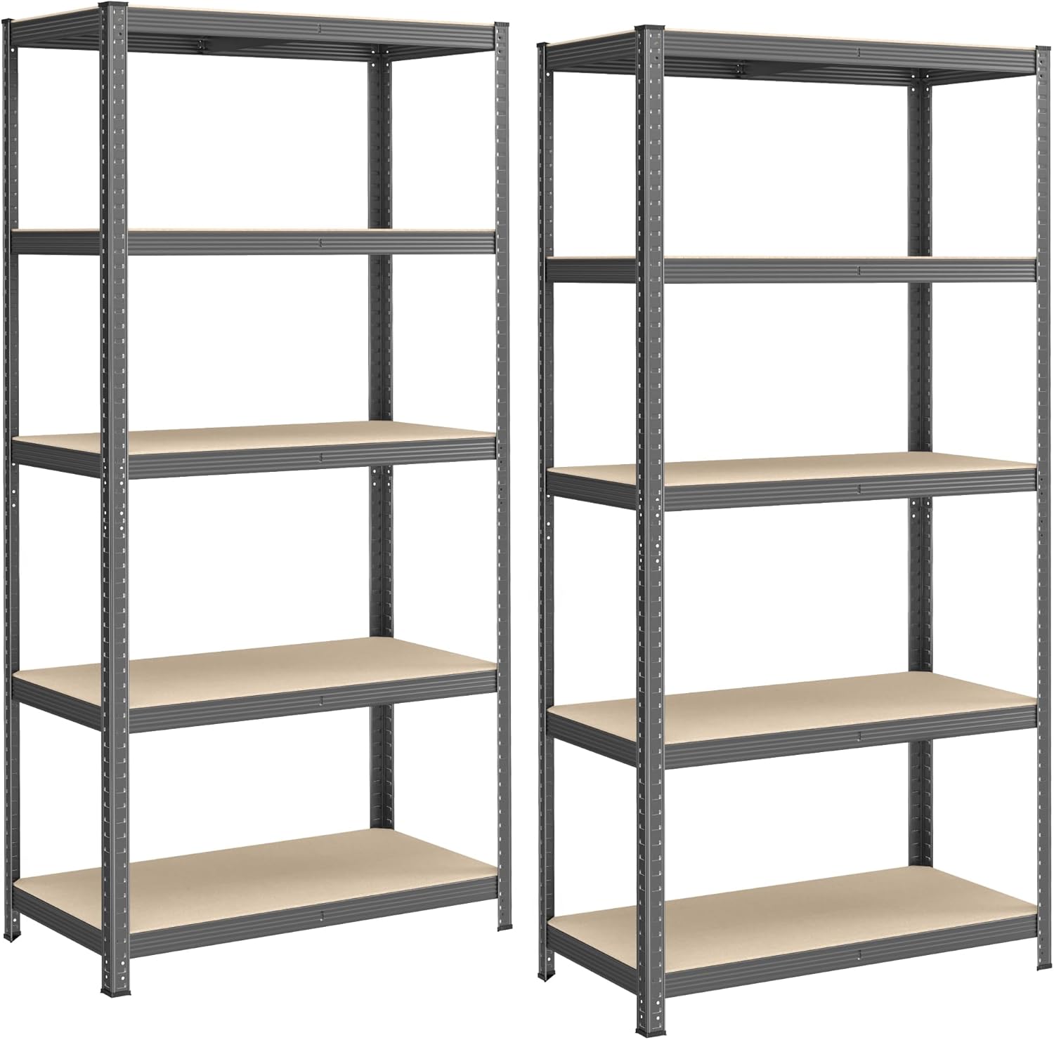 SONGMICS - étagère à 5 niveaux - 50x100x200cm - 600kg, planches réglables, style industriel - GLR050G02