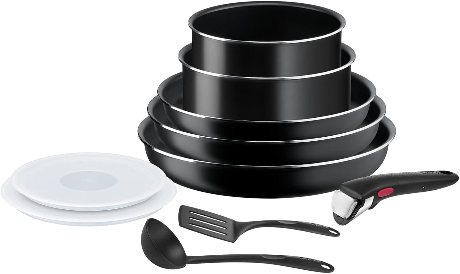 Tefal - Ingenio Easy On - Batterie cuisine 10 pcs, empilable, tous feux, L1599902