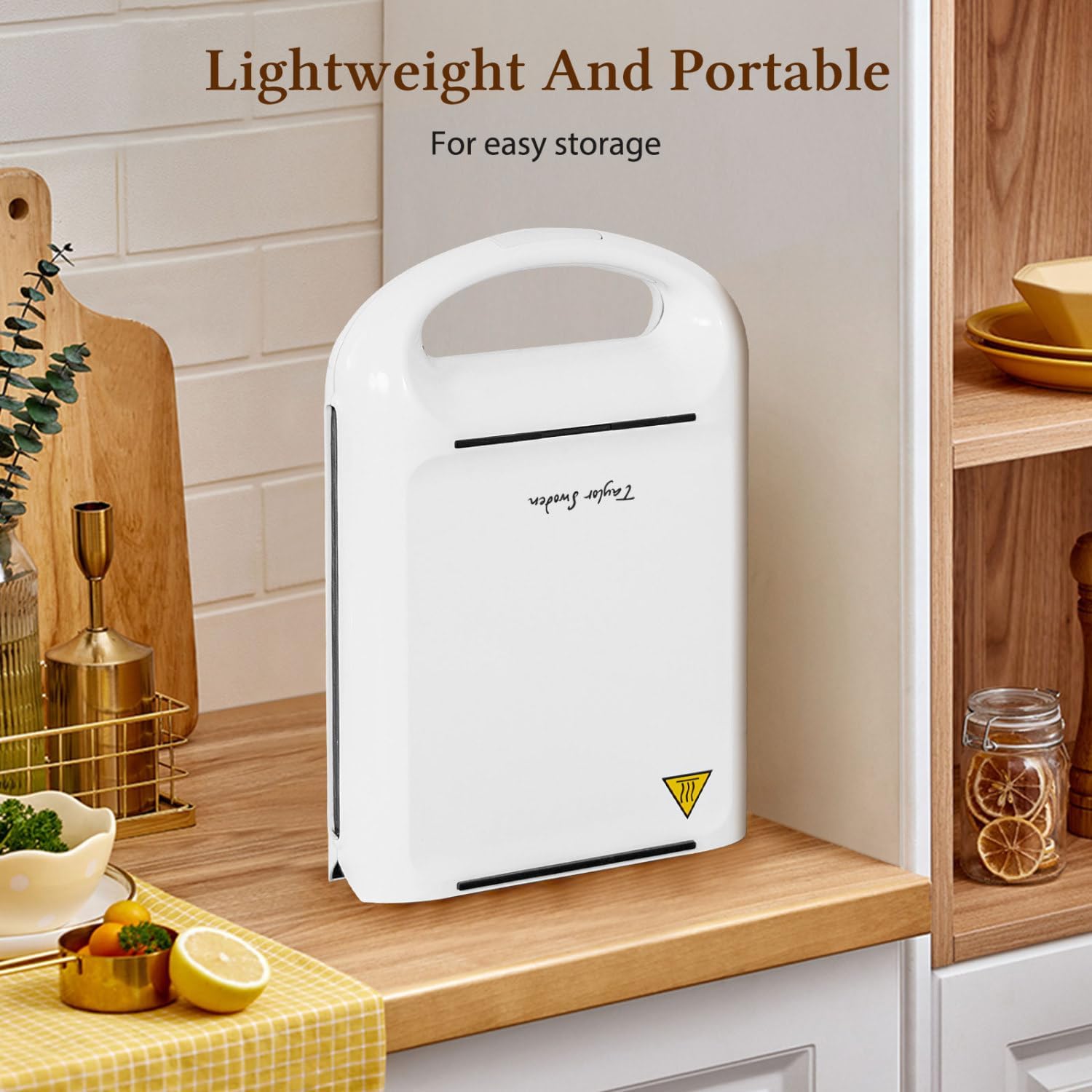 Taylor Swoden – Gaufrier 3-en-1 – 4 sandwichs – 1200W, plaques antiadhésives interchangeables