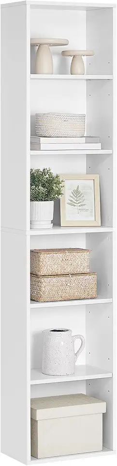 VASAGLE - bibliothèque 6 niveaux - 24x40x178,5 cm - rangement ouvert - LBC167T14