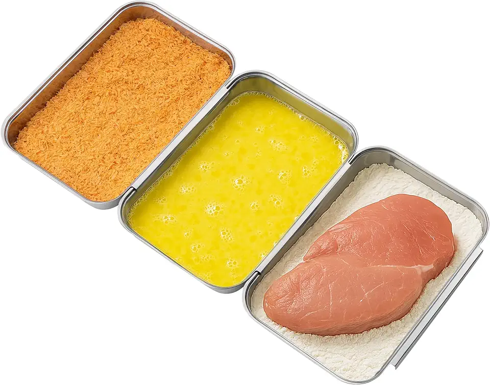 Navaris - 3X Bac de cuisson inox - 22x15x3cm - plat four pâtisserie