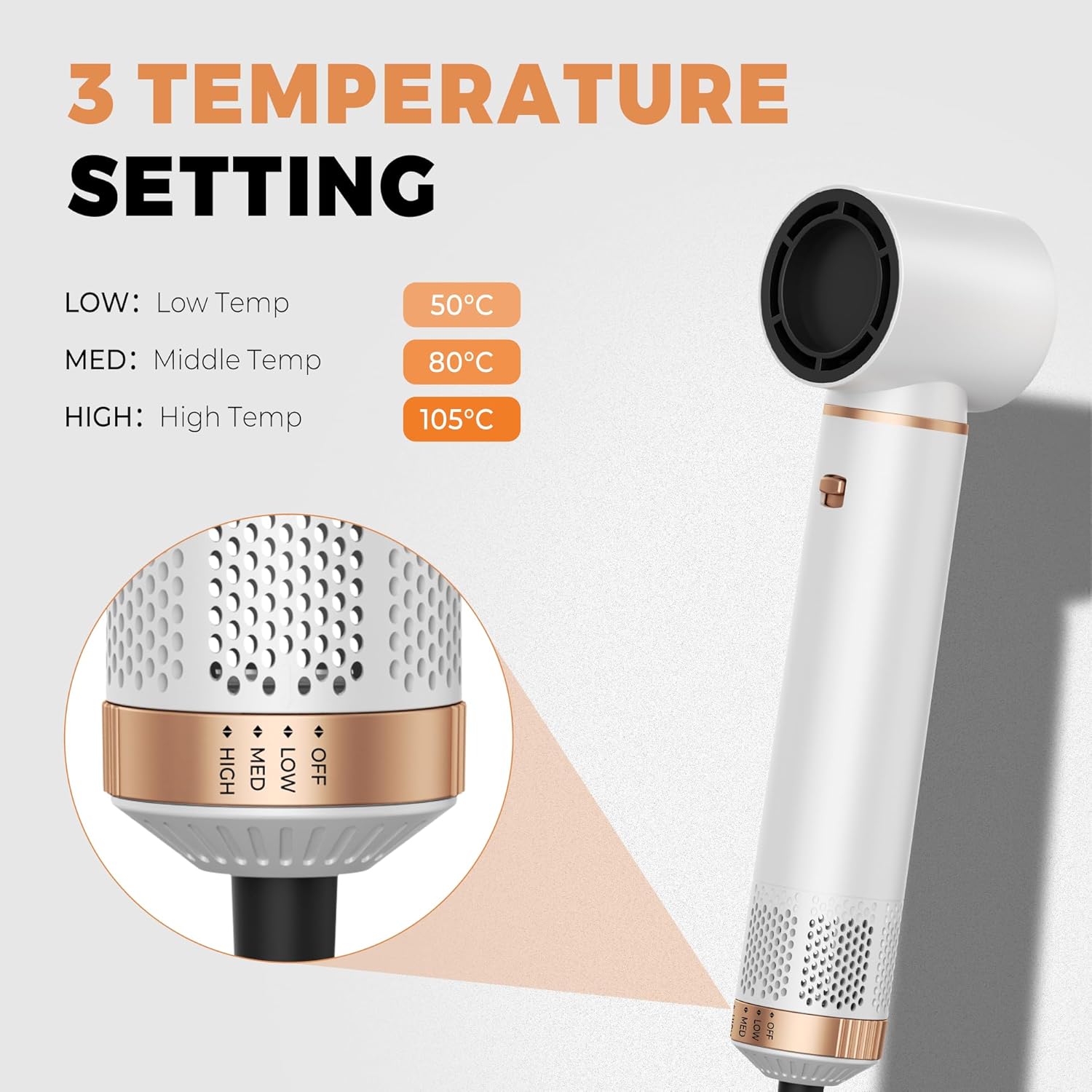 OKWRAP - Airbrush 5 en 1, multifonction, boucle, lisse, sèche, OKWRAP