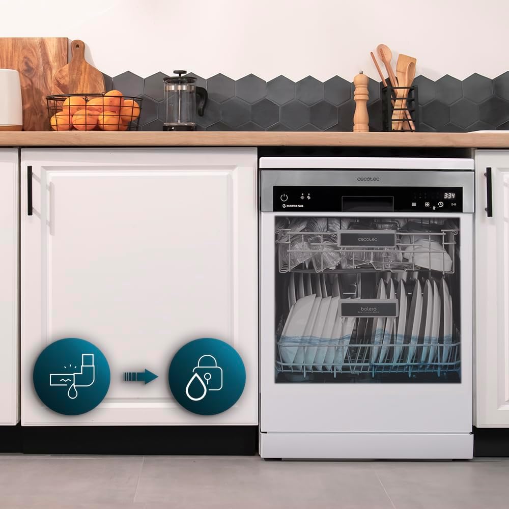 Cecotec - Bolero Aguazero 6500 C - 60cm - 15 couverts, 6 programmes, Inverter