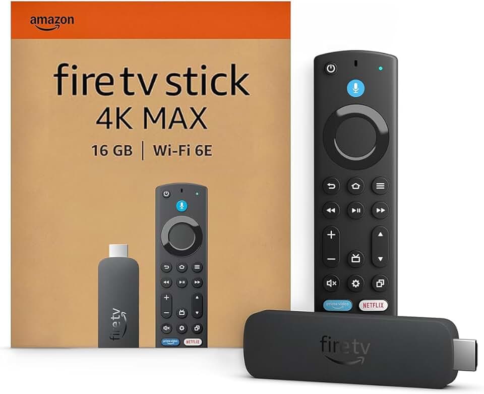 maxi-dealzz - Fire TV Stick 4K Max - Streaming 4K, Wi-Fi 6E, Écran dynamique