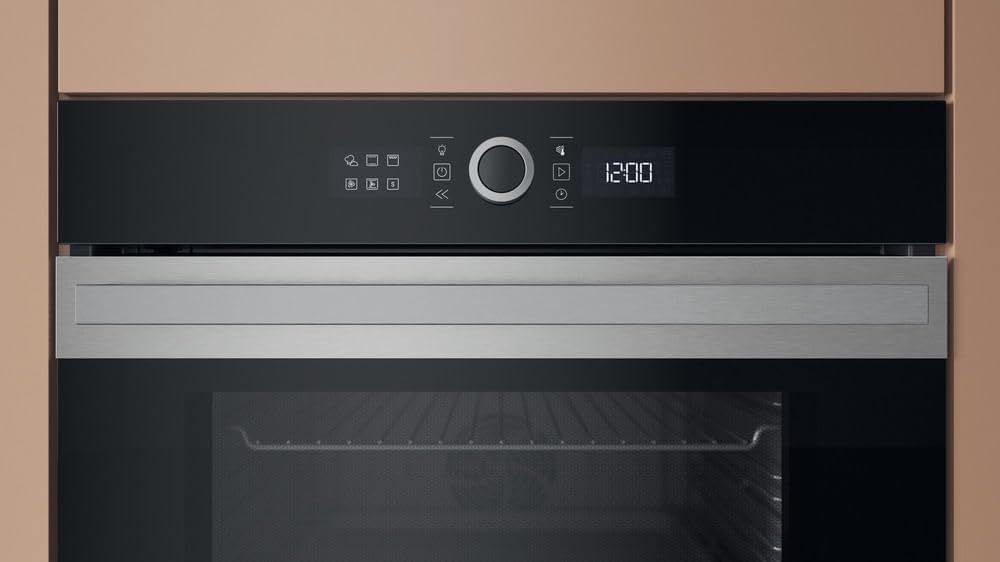 Hotpoint - four pyrolyse 73L, chaleur pulsée, inox - 59,7x59,5x56,4cm - HAOI5S8PM0XA