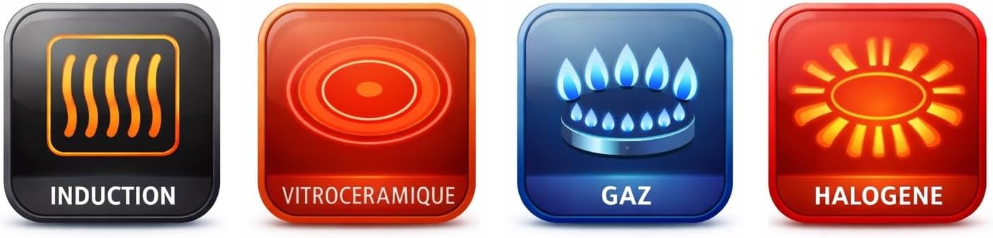 Arthur Martin - set 3 poêles inox poignée amovible induction - AM9728