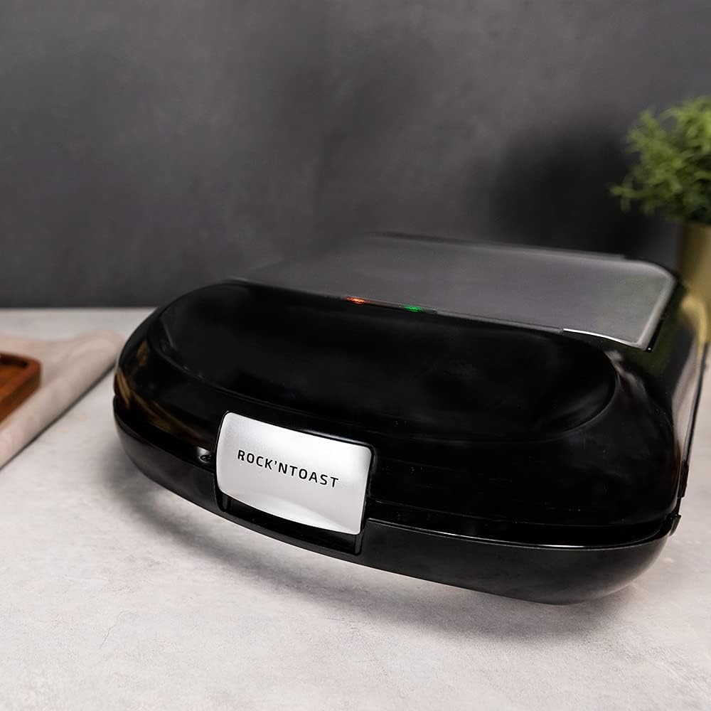 Cecotec - Rock’nToast Family - 4 sandwichs, 1500W, inox, antiadhésif