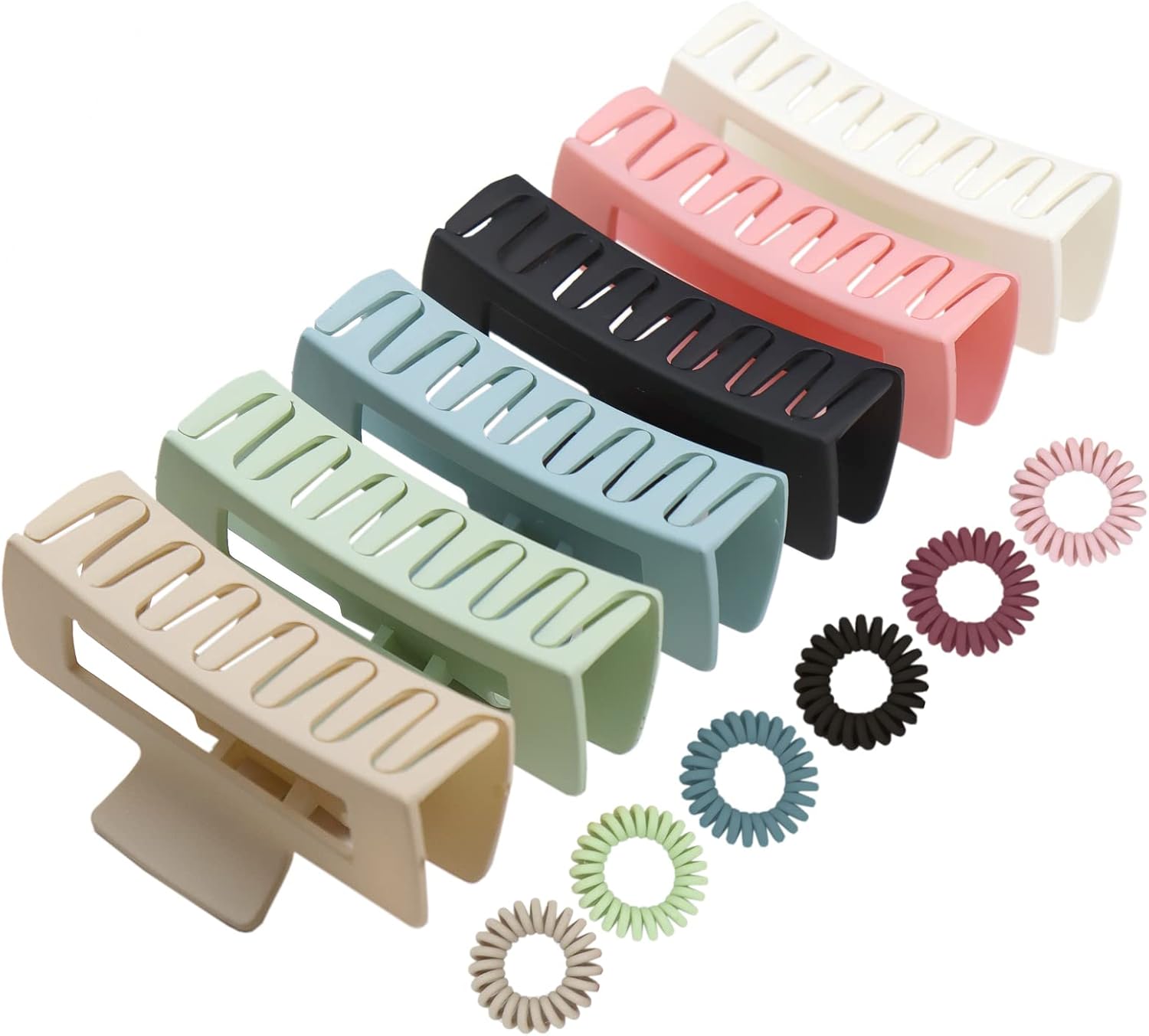 Kavya - 6 Pinces à cheveux - 10,5cm - antidérapantes, pince crabe, épais