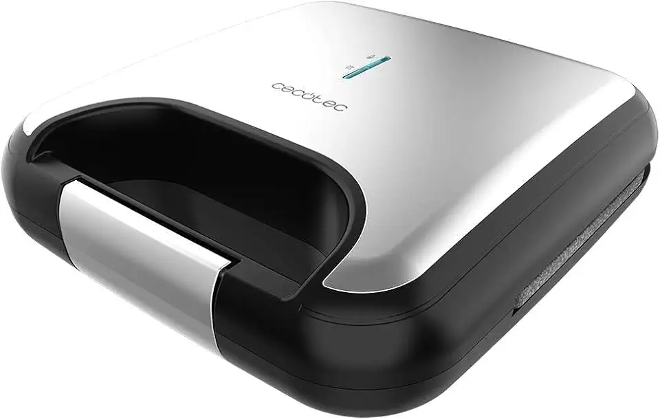 Cecotec - Rock'nToast Grill+ - 800W, revêtement pierre, inox, sans PFOA