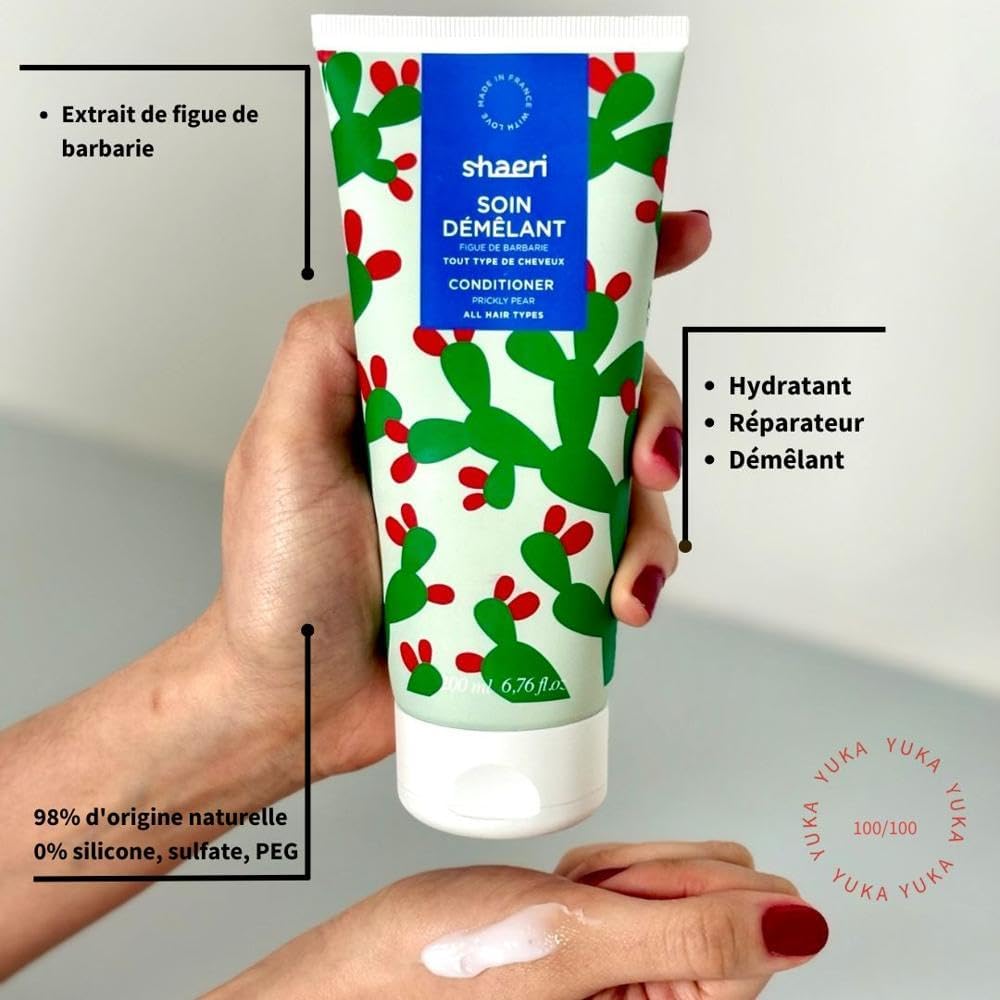 Soin démêlant - tous cheveux - 200ml - hydratant, sans silicone, vegan