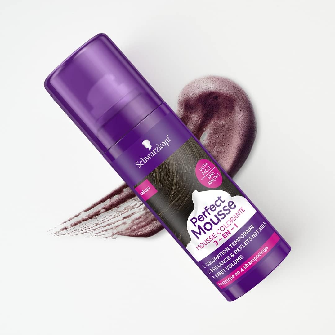 Schwarzkopf - Perfect Mousse - coloration permanente, sans ammoniaque, blond foncé cuivré, 98% naturel - 670