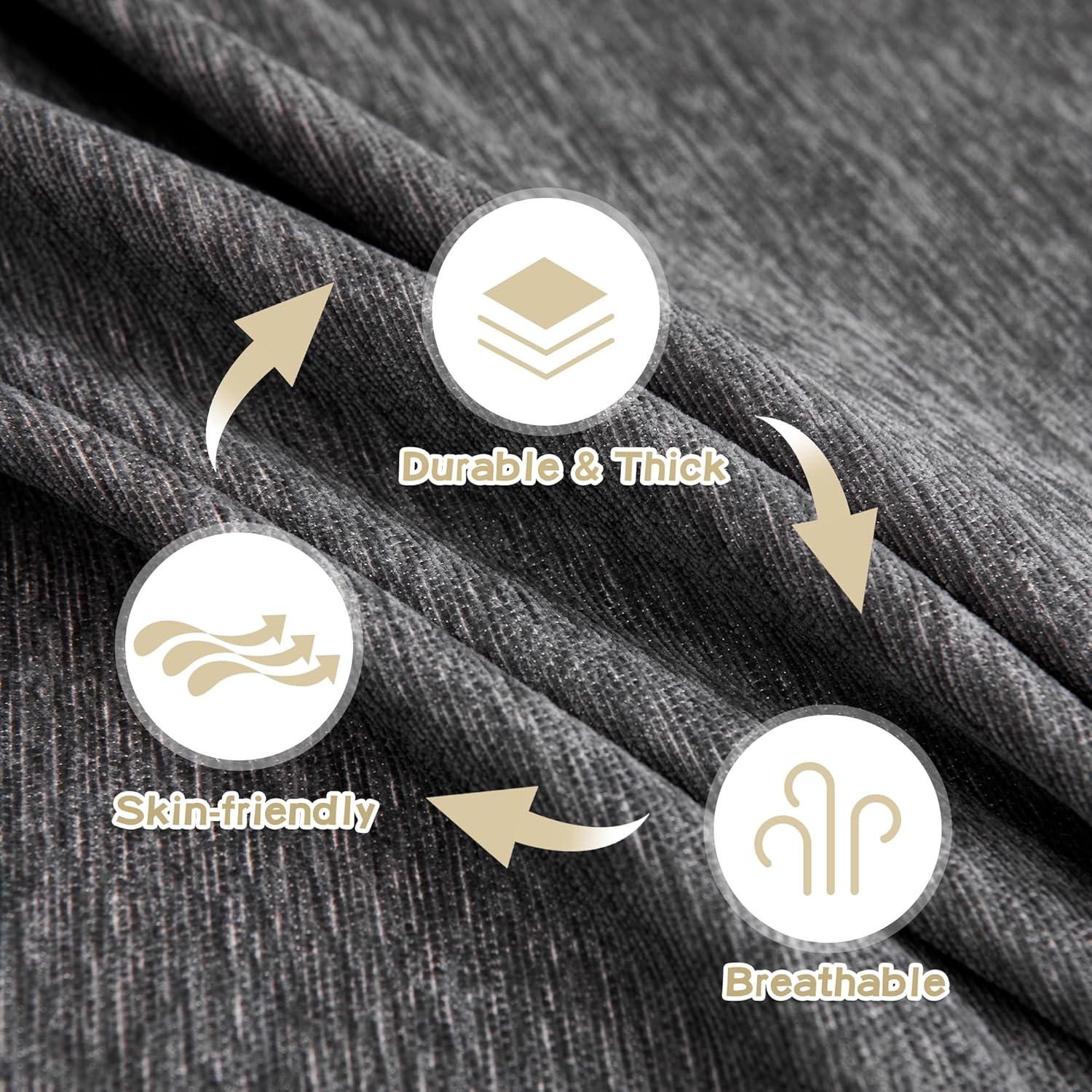 MYSKY HOME - housse de canapé anti-griffes - 1 à 4 places - protège chats, chiens, enfants