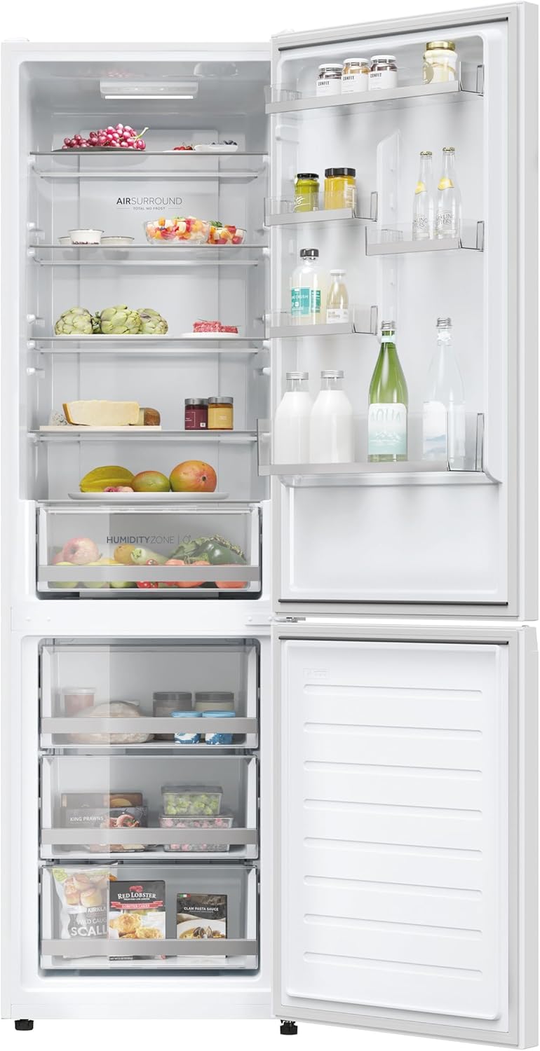 Haier - Combiné HDW série - 205x67x60cm - No Frost, 409L, blanc - HDW1620DNPW