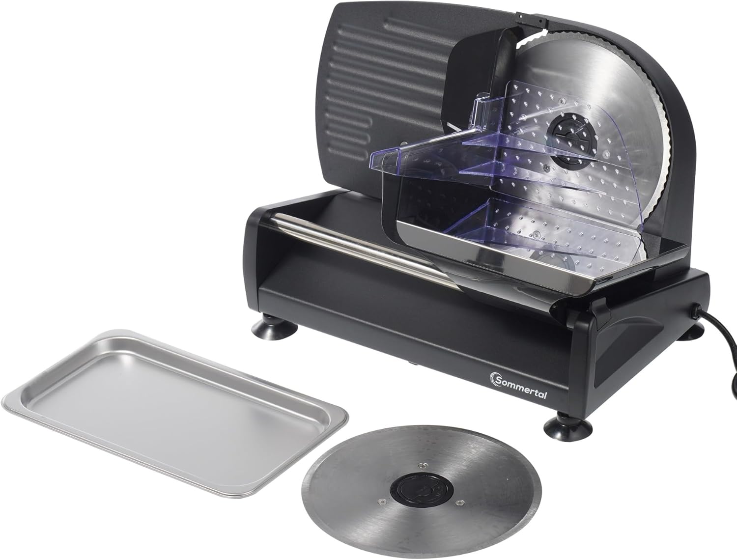 Trancheuse universelle inox 200W, lame dentelée, 0-15mm, AS190 DUAL