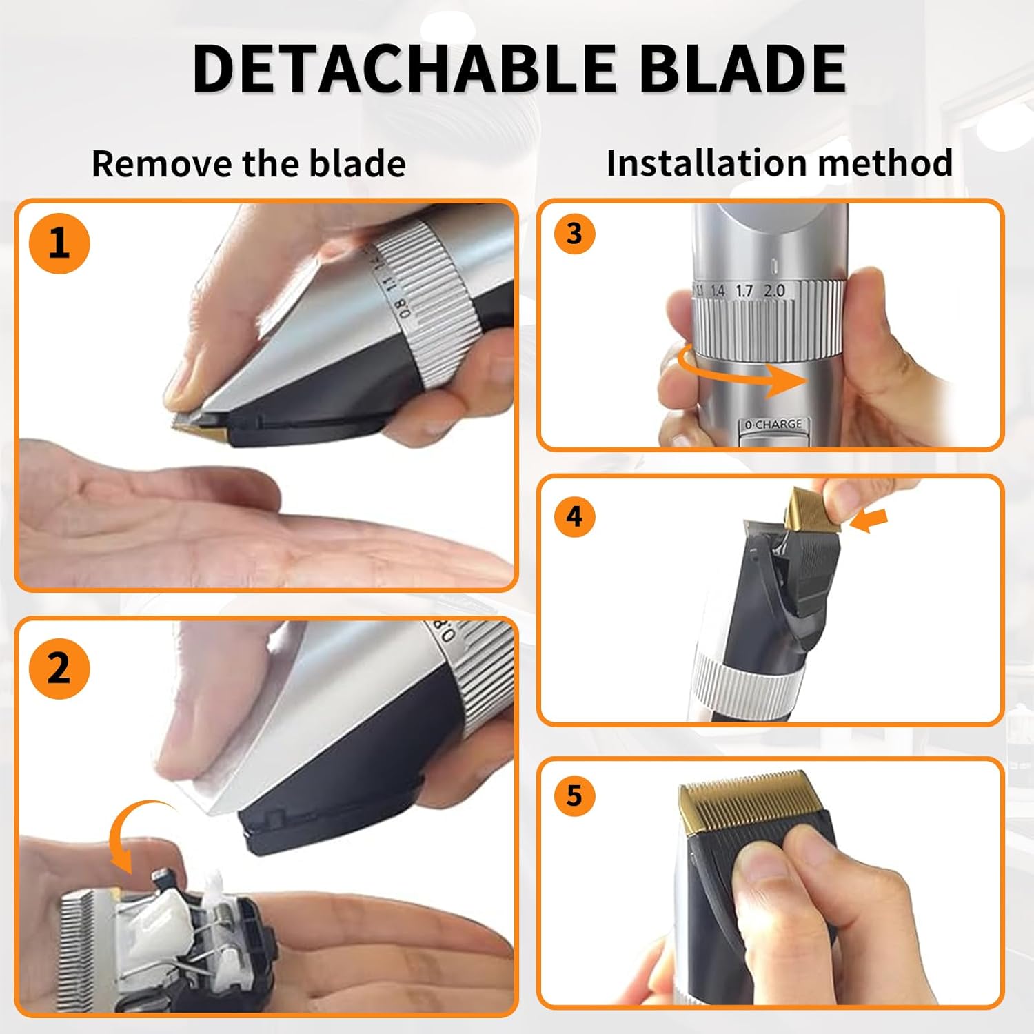 Couteau de remplacement - compatibilité Panasonic - lot de 2 - coupe précise - WER9902