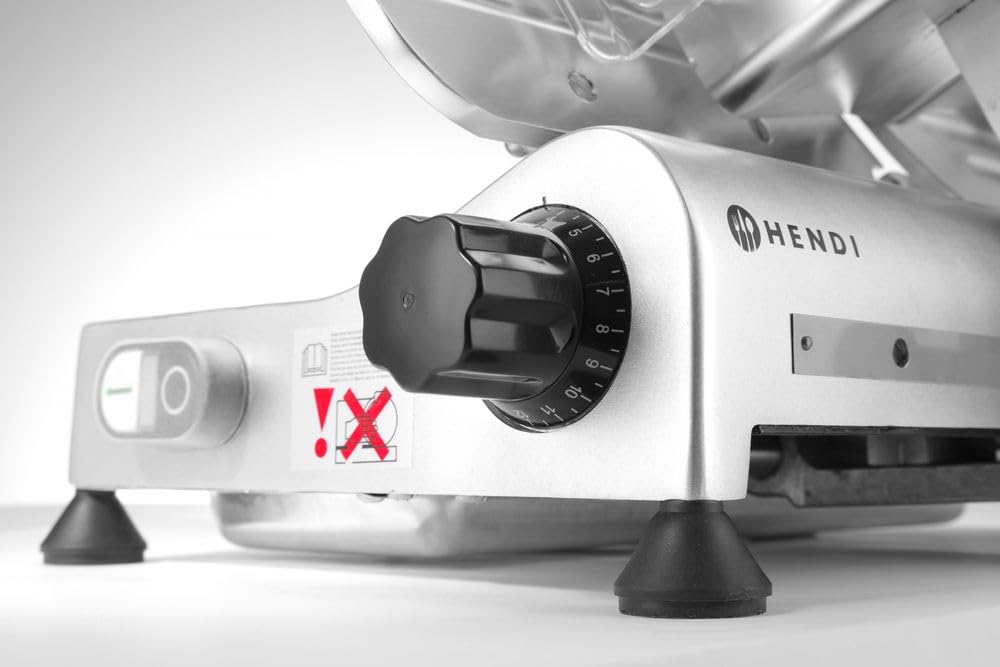 Hendi - Profi Line 220 - 506x435x347mm - Trancheuse électrique, multi-usages, lame 220mm, épaisseur 0-12mm, 280W