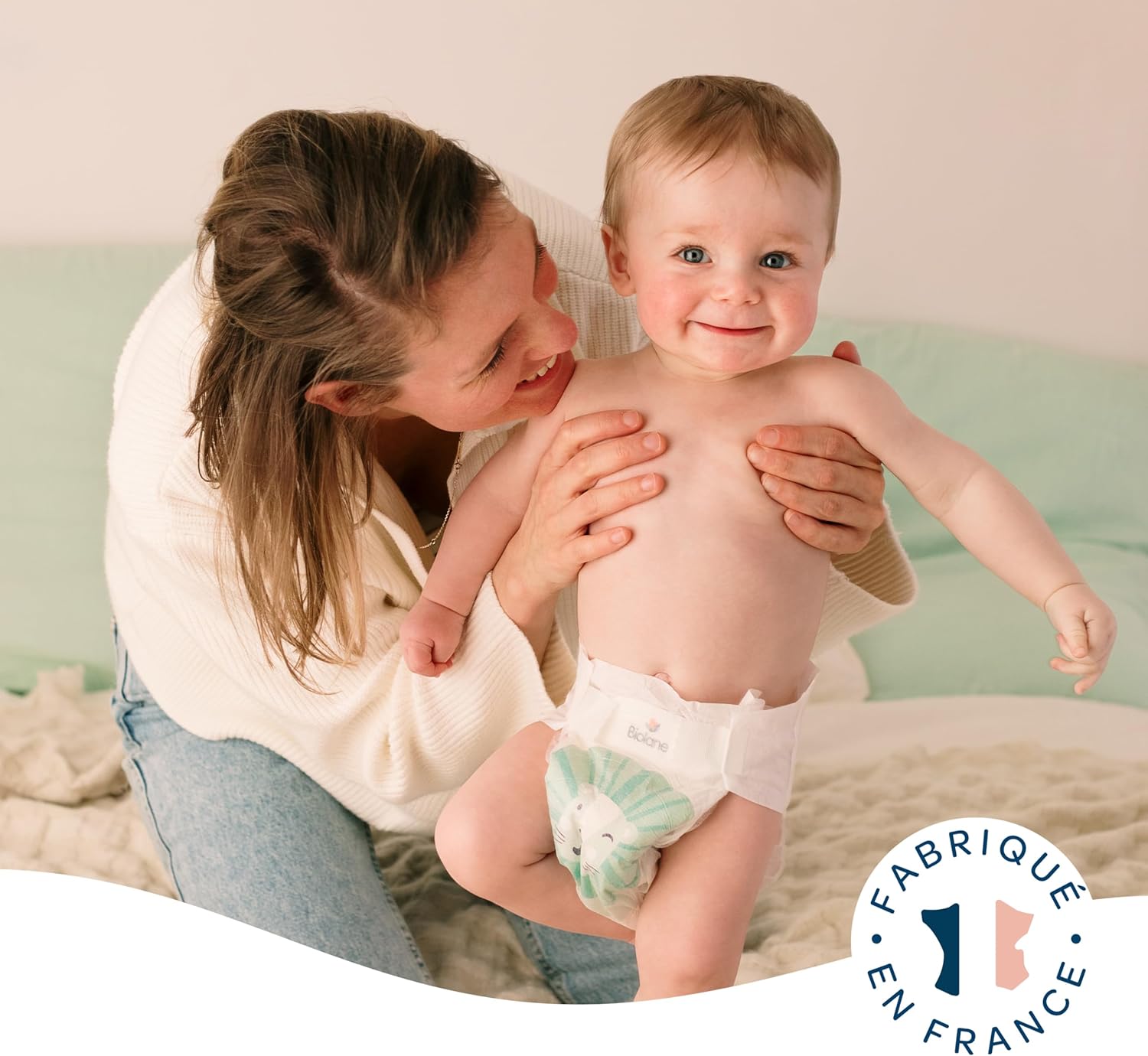 Biolane - Couches bébé taille 4 (7-18 kg) - Ultra absorbantes, confort, 12h au sec, pack 132