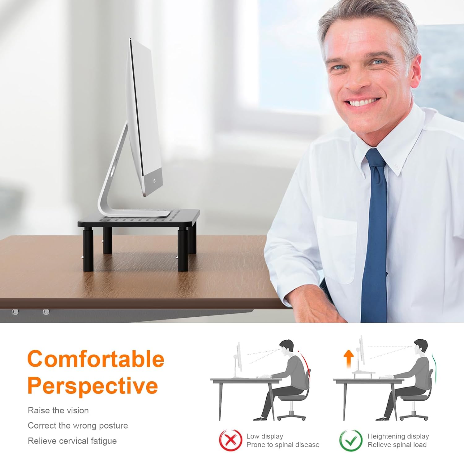 Grifema - support écran réglable - 3 hauteurs - charge 20kg - GB1051