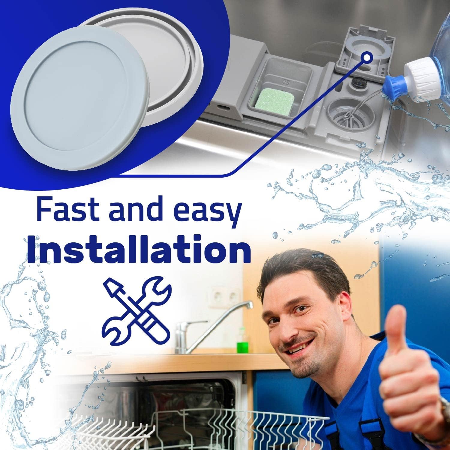 Miele - Capuchon joint caoutchouc lave-vaisselle - garantie 10 ans - 5254442 5254440 5254441