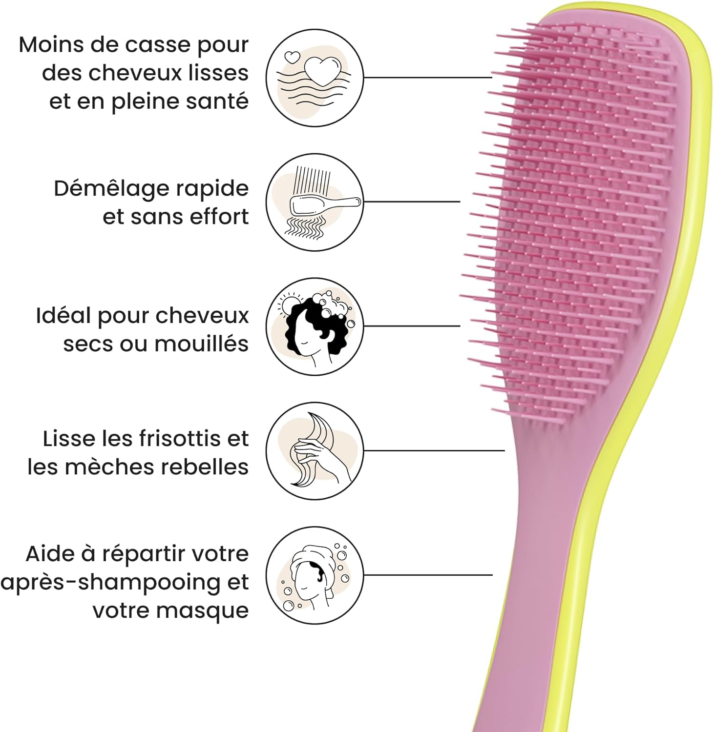 Tangle Teezer - Ultimate Detangler - Picots 2 niveaux, tous cheveux