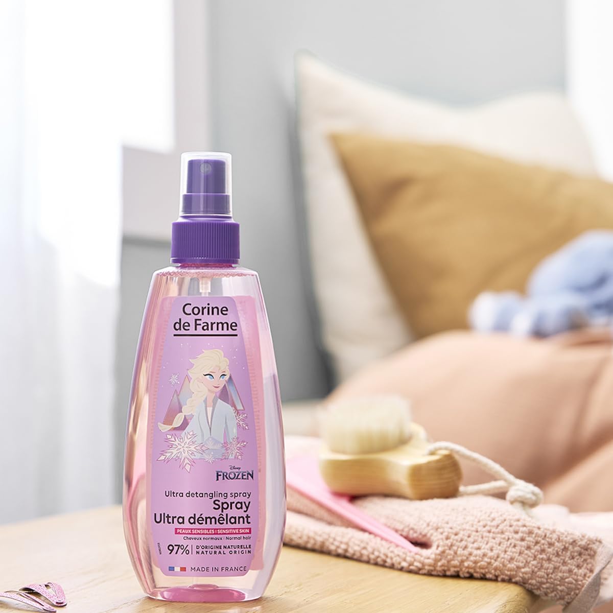Corine de Farme - Spray Ultra Démêlant Elsa - enfant 3+ - peau sensible, Clean Beauty, made in France