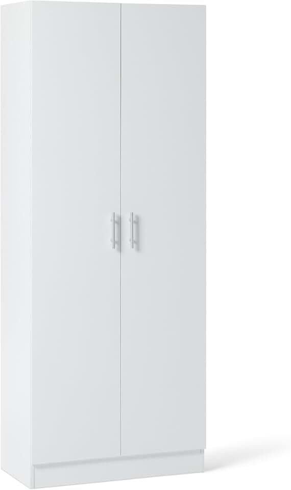 maxi-dealzz Basics - armoire de rangement cuisine - 60x31,5x152,5 cm - 2 portes, étagères ajustables