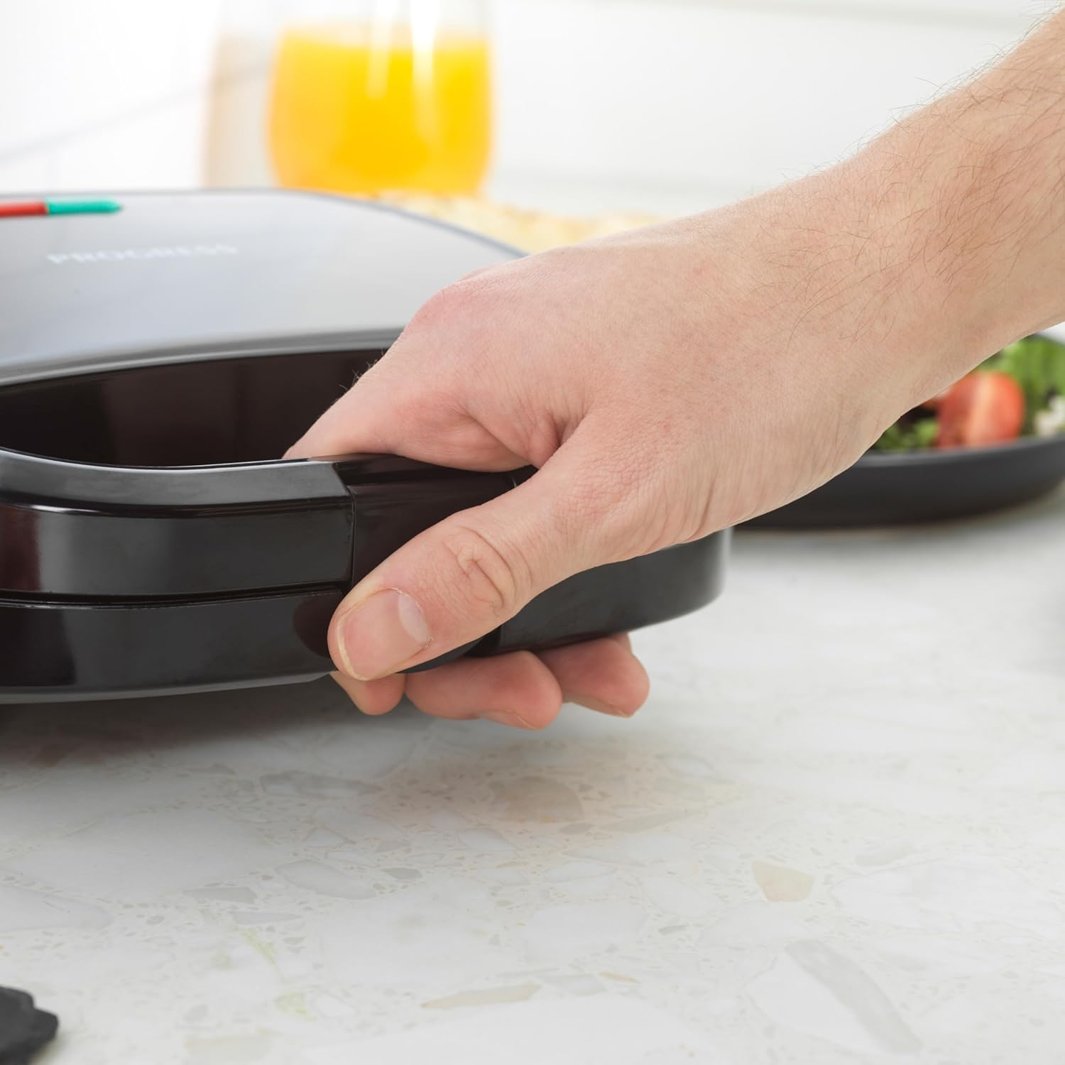 Progress - Grille-pain 2 parts - plaques antiadhésives, 750W, température auto, EK5851P