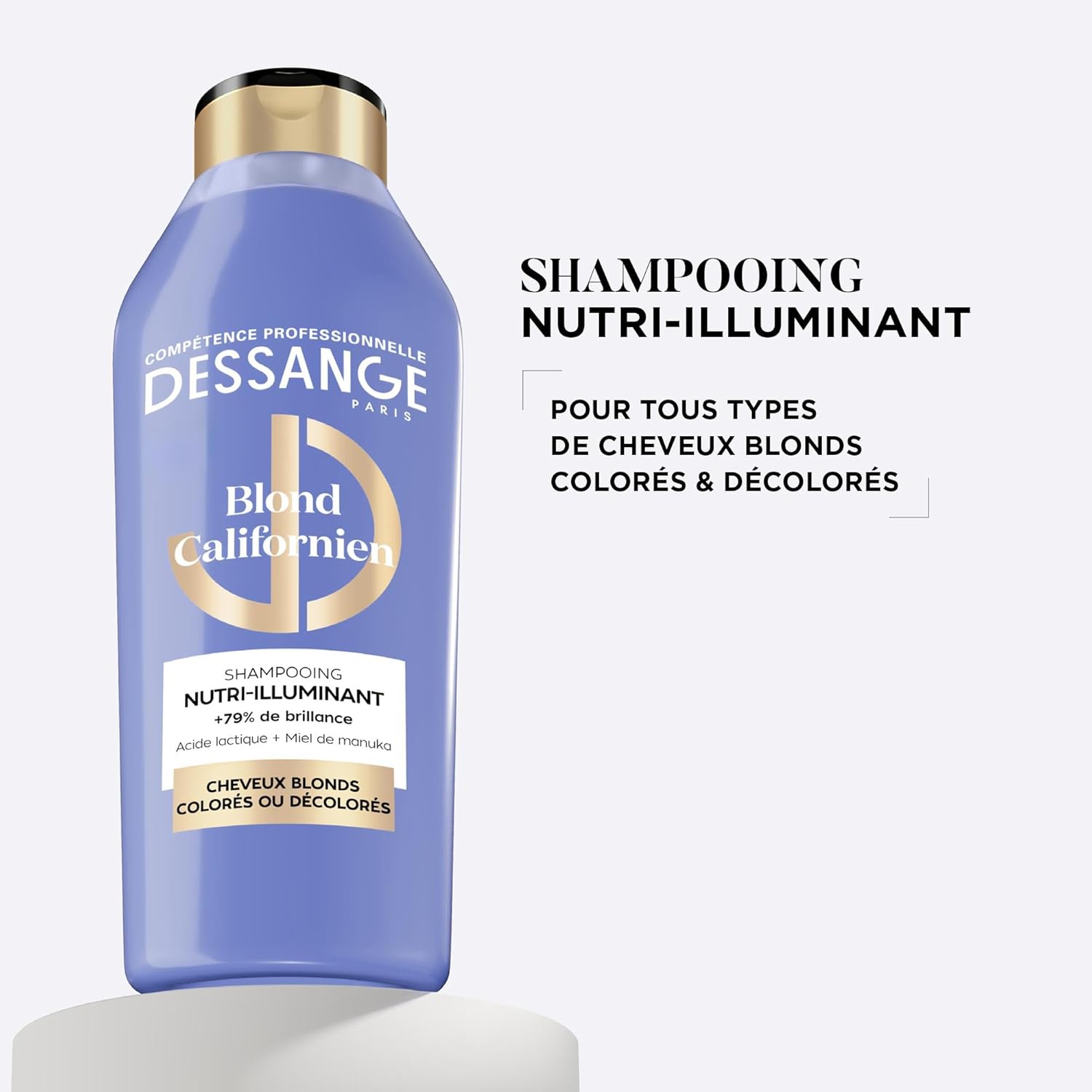 Dessange - Nutri-Illuminant Blond Californien - 2x280ml - Nourrit, illumine cheveux blonds