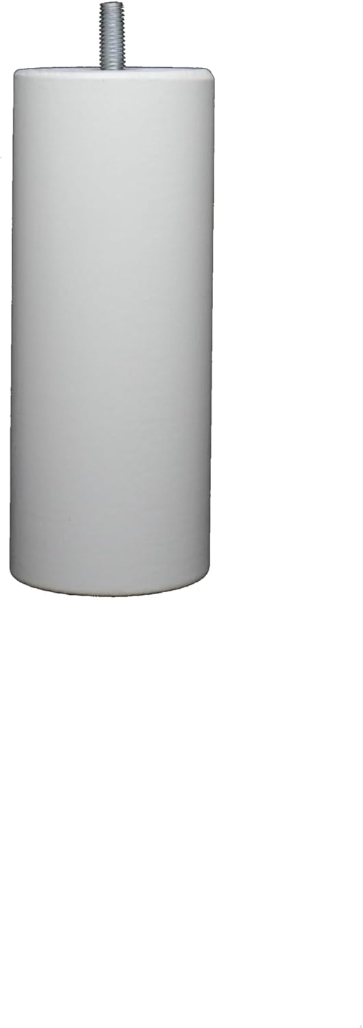 La Fabrique de Pieds - cylindres bois laqué blanc - 15x6x6 cm - lot de 4 pieds AM20170007