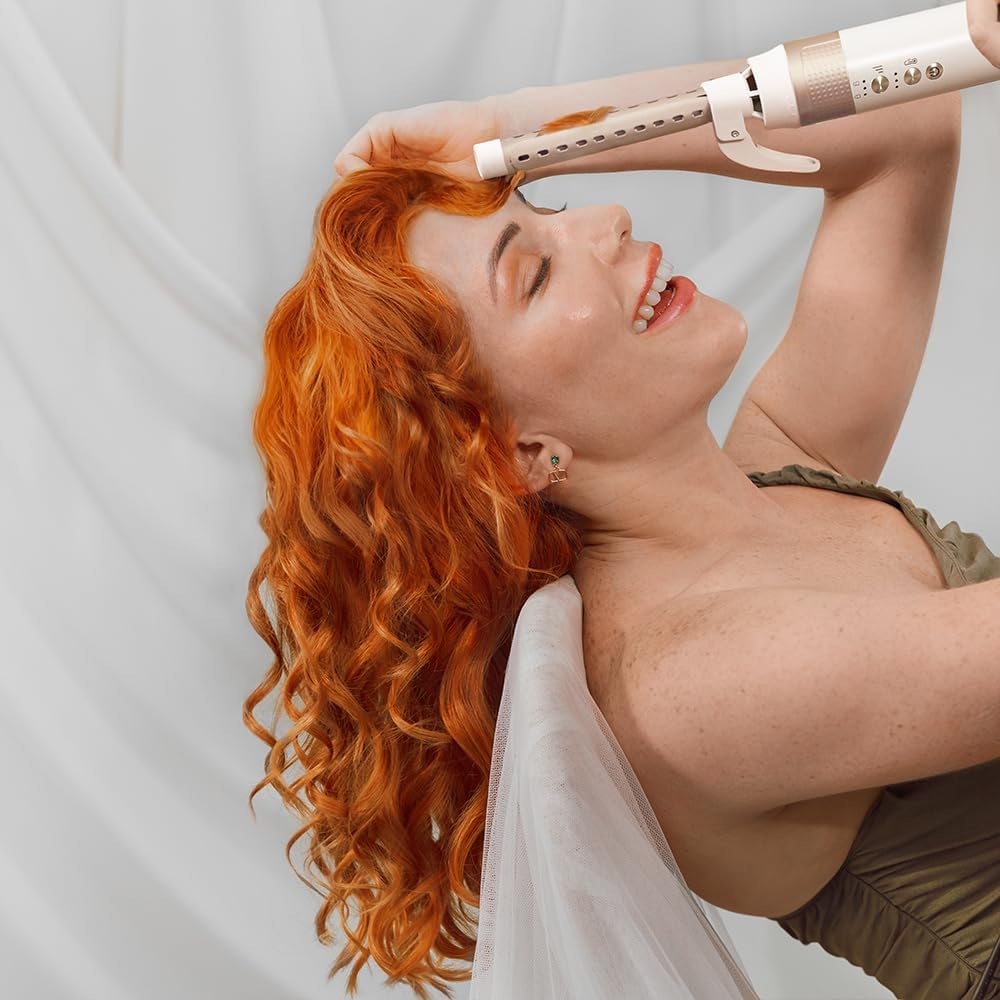 Cecotec - AirGlam 14in1 - Brosse soufflante 1400W, 3 temp., 14 têtes