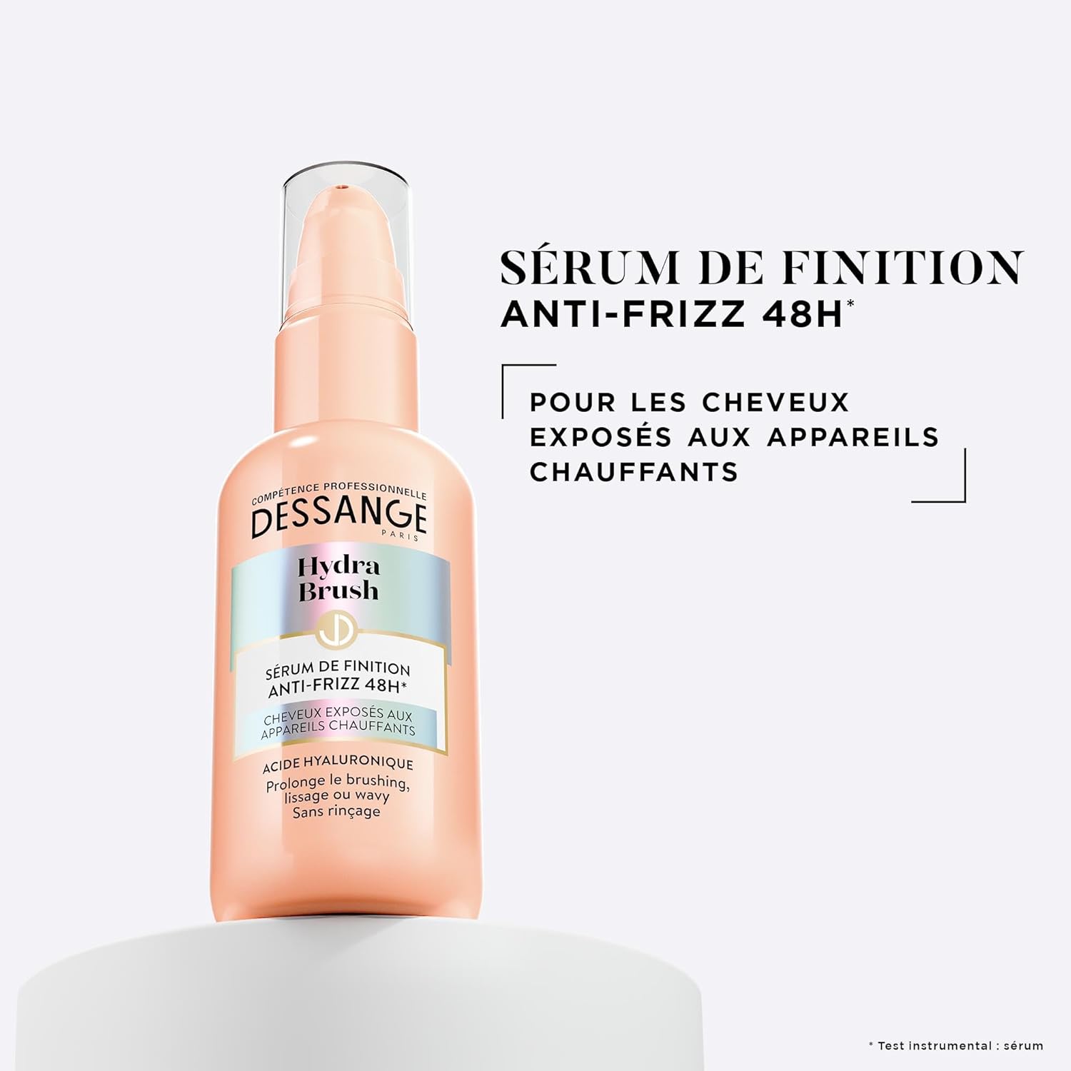 DESSANGE - Hydra-Brush Sérum Finition 100ml - anti-frizz, acide hyaluronique, protège brushing